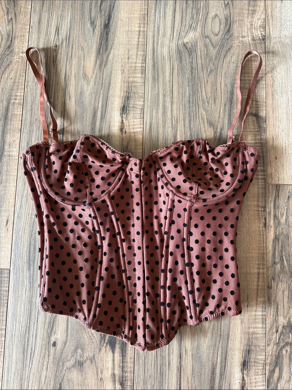 Urban Outfitters Polka Dot Corset Top